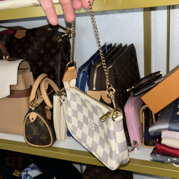 louis vuitton mini pochette in azur (discontinued print - Picture 5 of 11